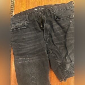 Old Navy Black Distressed Jeans